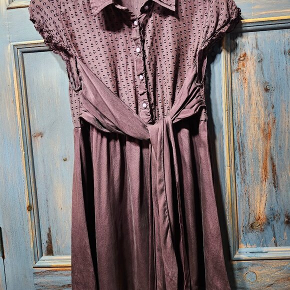 Silk tank top burgundy med - Picture 4 of 4